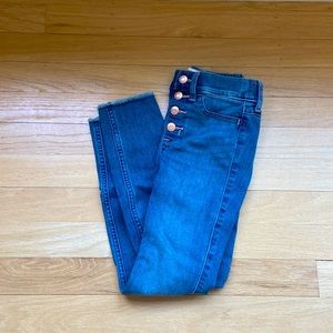 Abercrombie kids high rise slim jean legging, size 7/8, like new